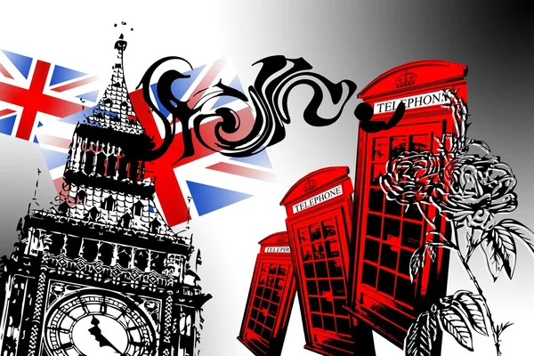 London art design illustration — Stock Photo, Image