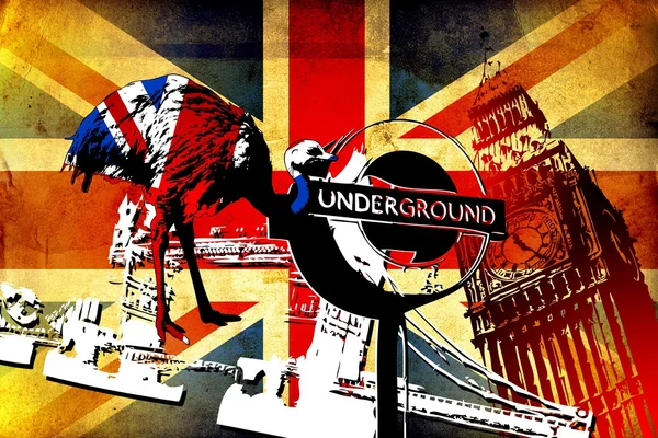 London art design illustration — Stock Photo, Image