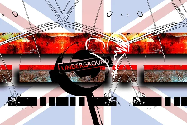 London art design illustration — Stock Photo, Image