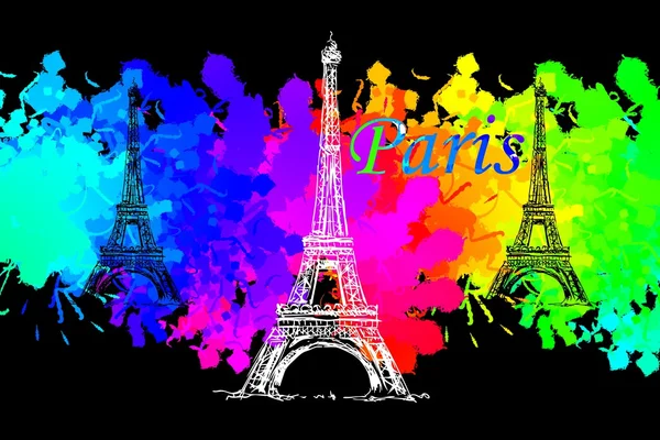 Paris Kunst-Design-Illustration — Stockfoto