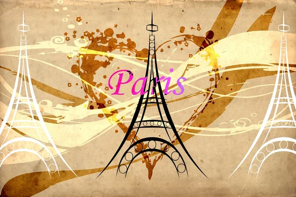Paris art design illustration — Stock Photo, Image