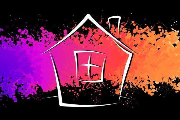 House art illustration — Stock Photo, Image