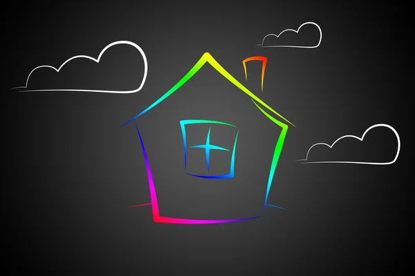 House art illustration — Stock Photo, Image