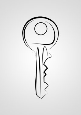 anahtar simgesi illüstrasyon