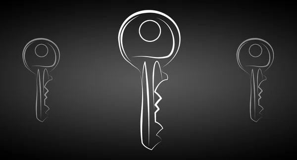 Key icon illustration — Stock Photo, Image