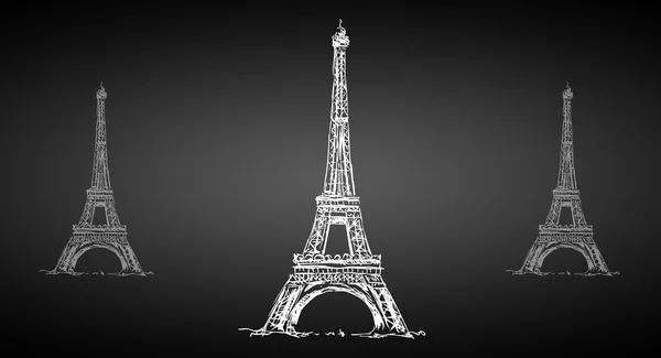 Eiffel tower paris kunst illustratie — Stockfoto