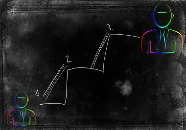 İşadamı sanat illüstrasyon