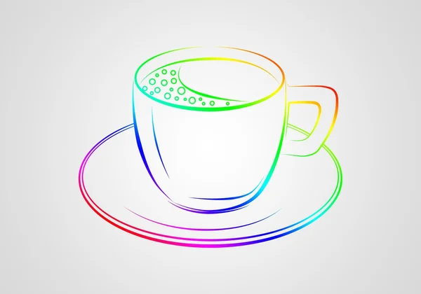 Kaffekopp konst illustration — Stockfoto