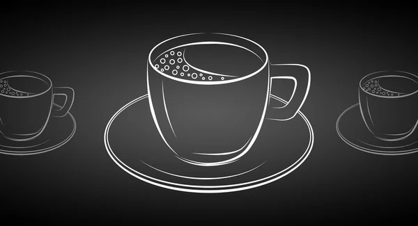 Kaffekopp konst illustration — Stockfoto