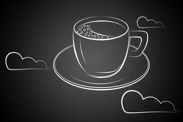 Coffee cup art illustration — Stock Photo, Image