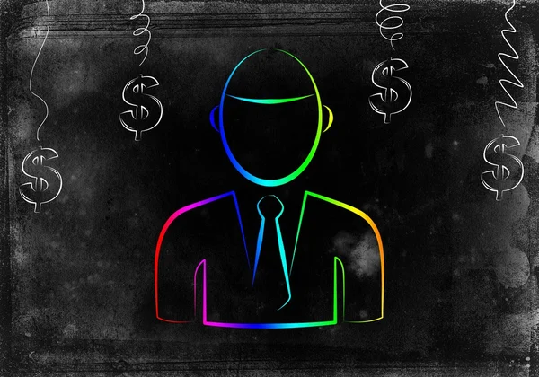 Businessman art illustration — Stock Photo, Image