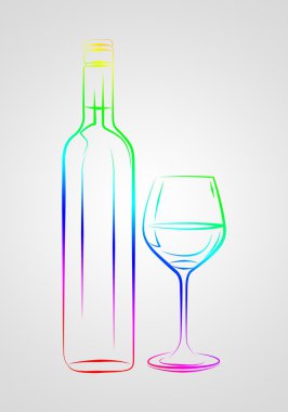 Şarap sanat illüstrasyon