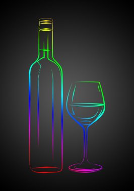 Şarap sanat illüstrasyon