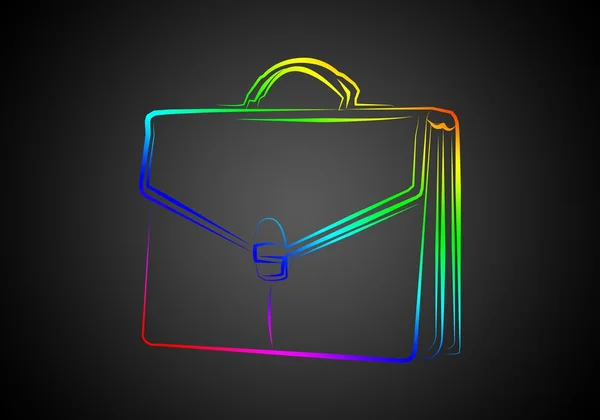 Briefcase art illustration — Stock Photo, Image