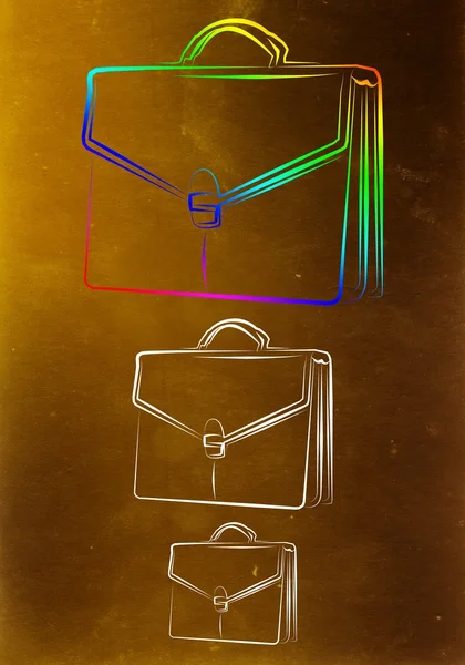 Briefcase art illustration — Stock Photo, Image