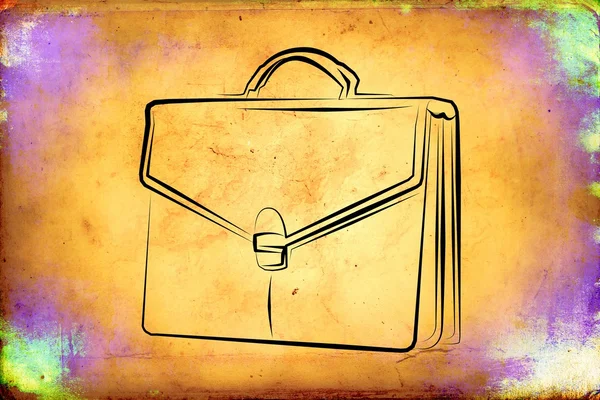 Briefcase art illustration — Stock Photo, Image