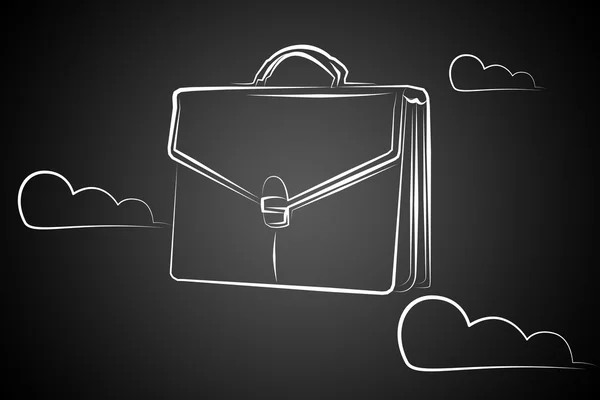 Briefcase art illustration — Stock Photo, Image