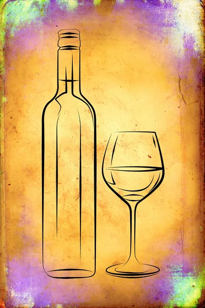 Вино Мистецтво ілюстрації — стокове фото