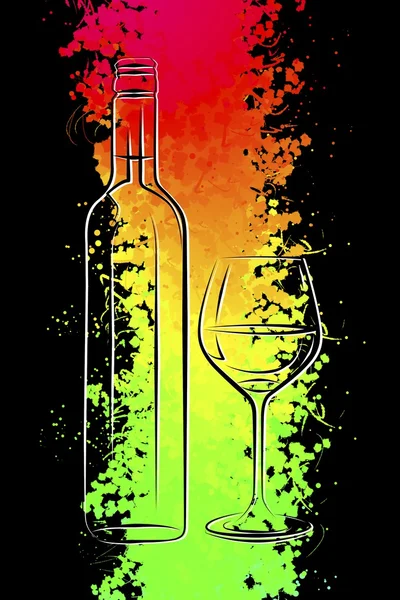 Wine art illustration — Stock Photo, Image