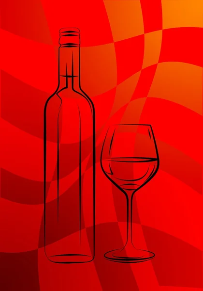 Ilustración arte del vino —  Fotos de Stock