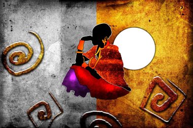 Afrika retro vintage tarzı