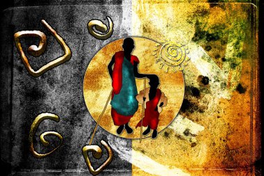 Afrika retro vintage tarzı