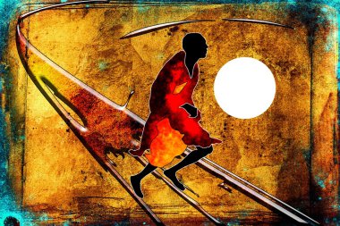 Afrika retro vintage tarzı