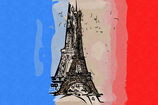 Paris Kunst-Design-Illustration — Stockfoto