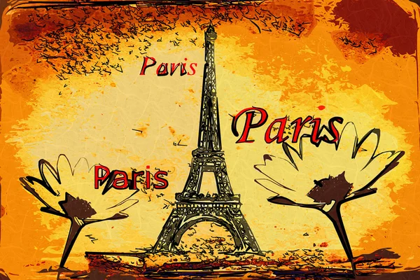 Ilustracja projekt Paris — Zdjęcie stockowe