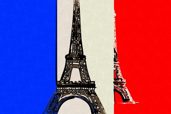 Paris art design illustration — Stockfoto