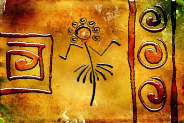 Afrika retro vintage tarzı