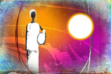 Afrika retro vintage tarzı