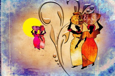 Afrika retro vintage tarzı