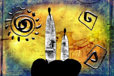 Afrika retro vintage tarzı