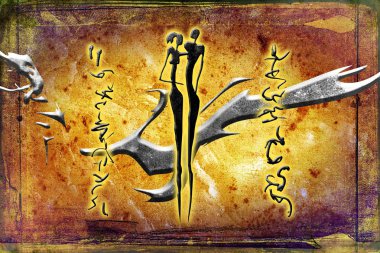 Afrika retro vintage tarzı