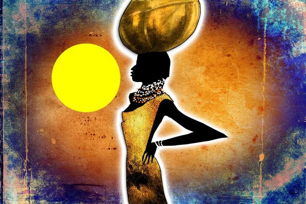 Afrika retro vintage tarzı