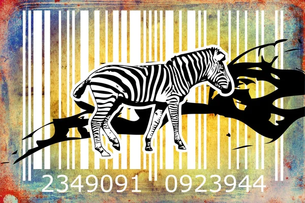 Barcode animal design art idea — Stock Photo, Image