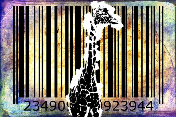 Barcode σχεδιασμό των ζώων τέχνης ιδέα — Φωτογραφία Αρχείου