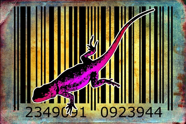 Barcode σχεδιασμό των ζώων τέχνης ιδέα — Φωτογραφία Αρχείου