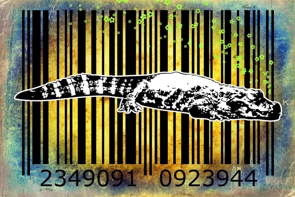 Barcode djur design konst idé — Stockfoto
