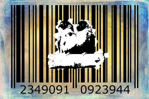 Barcode σχεδιασμό των ζώων τέχνης ιδέα — Φωτογραφία Αρχείου