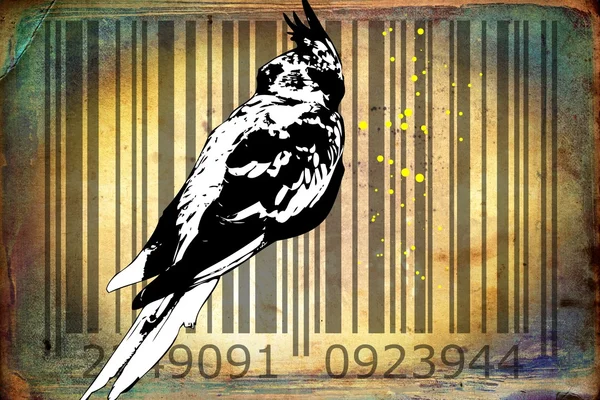 Barcode σχεδιασμό των ζώων τέχνης ιδέα — Φωτογραφία Αρχείου