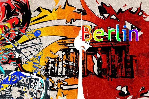 Berlin konst design illustration — Stockfoto