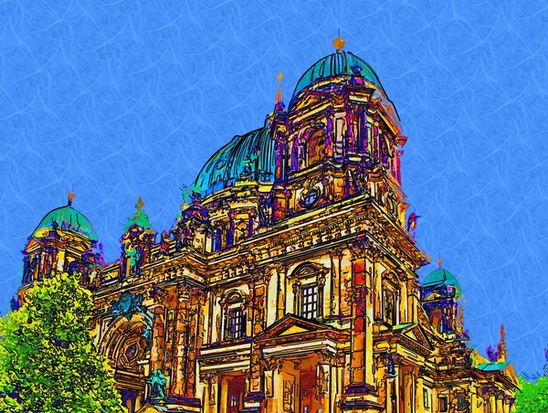 Berlin art design illustration — Stock Photo, Image