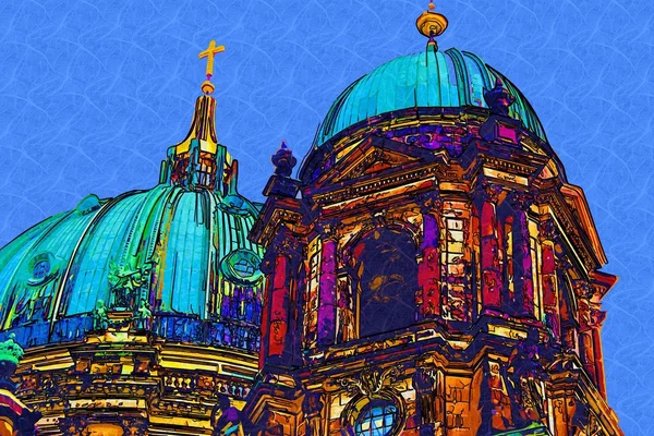 Berlin art design illustration — Stock Photo, Image