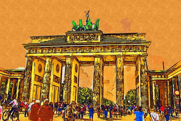 Берлинская иллюстрация — стоковое фото