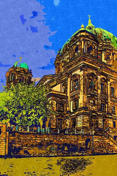 Berlin art design illustration — Stock Photo, Image