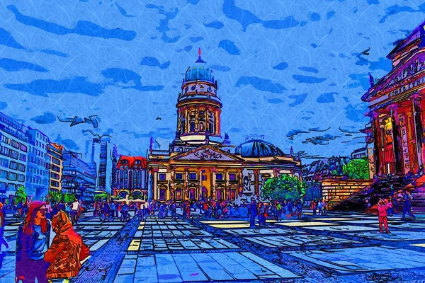 Berlin art design illustration — Stock Photo, Image