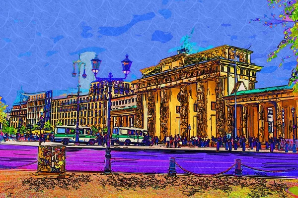 Berlin art design illustration — Stock Photo, Image