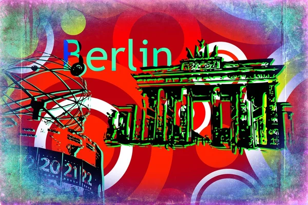 Berlin illustration de design d'art — Photo